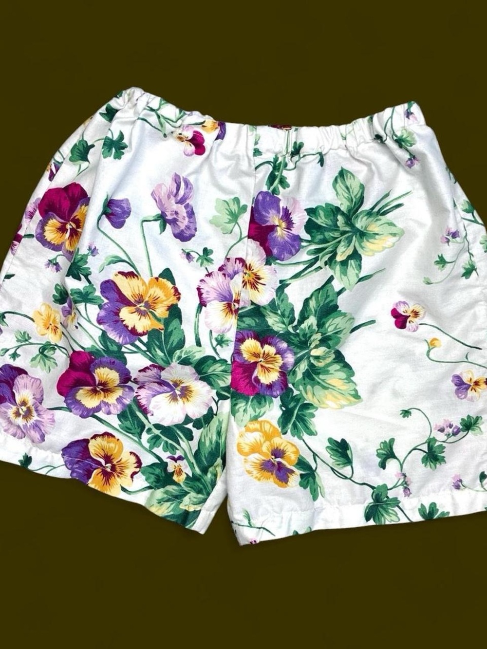 Vintage Girls SZ (2-5) Floral Coquette Summer Shorts